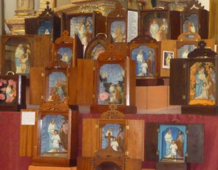 Encontro de Coros e imagens das Sagradas Famílias